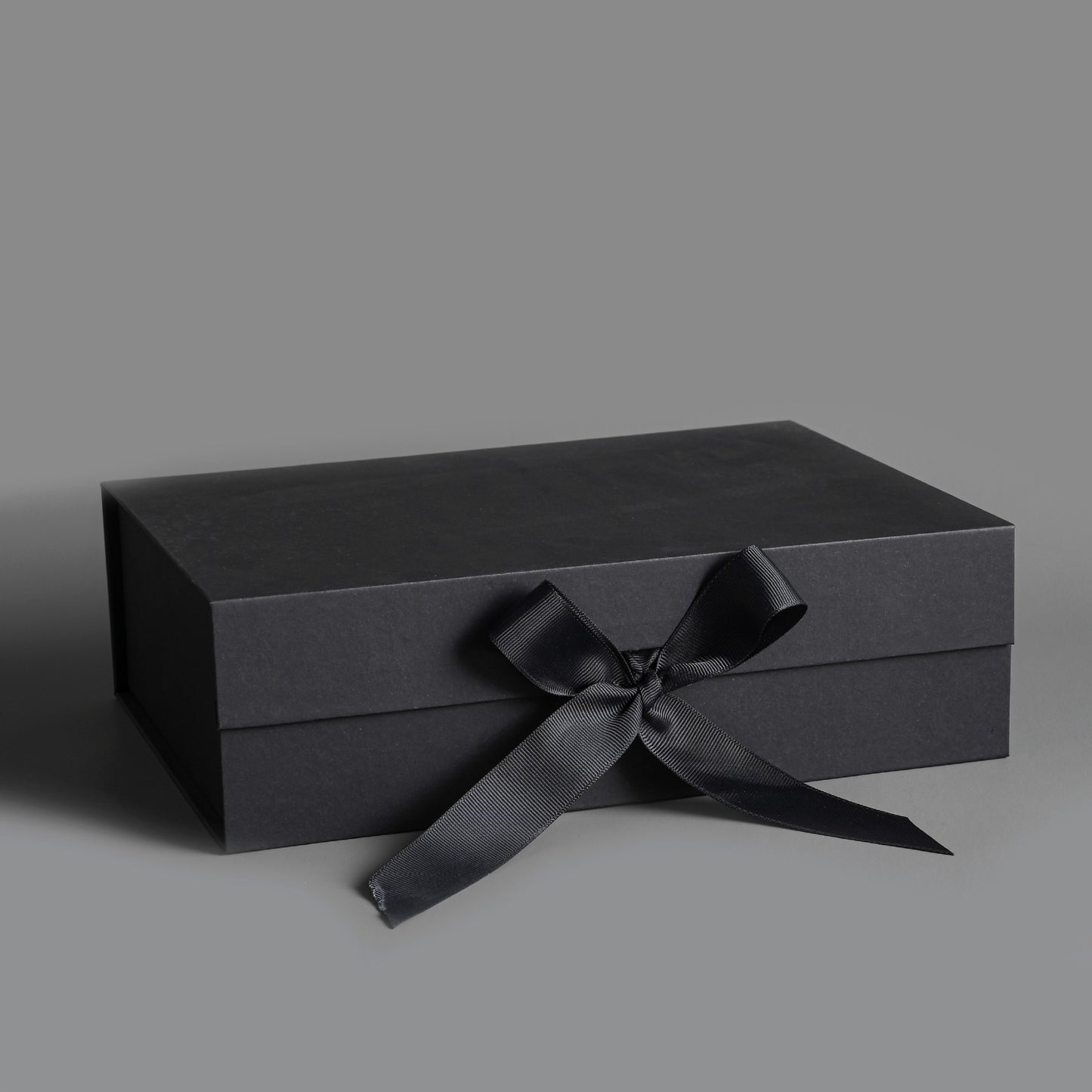 Black Empty Gift Box (Small/Medium/Large Sizes) – With Black Ribbon Bow