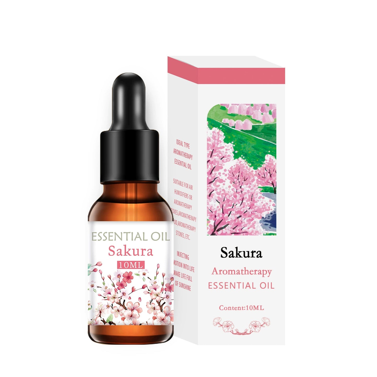 Sakura Essential Oil – Delicate Cherry Blossom Aromatherapy Oil, Soft & Romantic Scent, 10ml for Diffusers & Home Fragrance