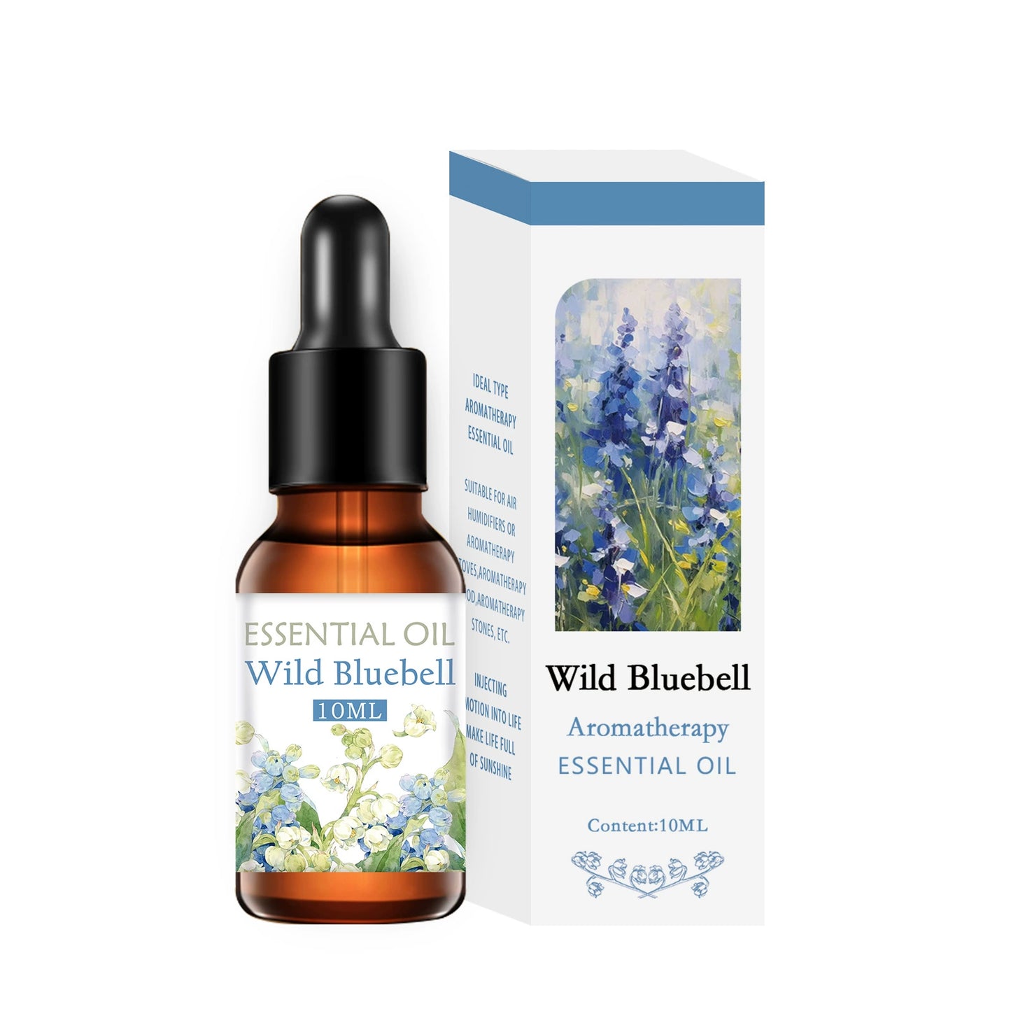 Wild Bluebell Essential Oil – Fresh Floral Aromatherapy Oil, Light & Airy Scent, 10ml for Diffusers & Home Fragrance