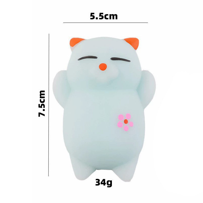 Cute Cat Squishy Stress Relief Toy (TPR Material) β 7.5cm Fidget Squeeze Toy