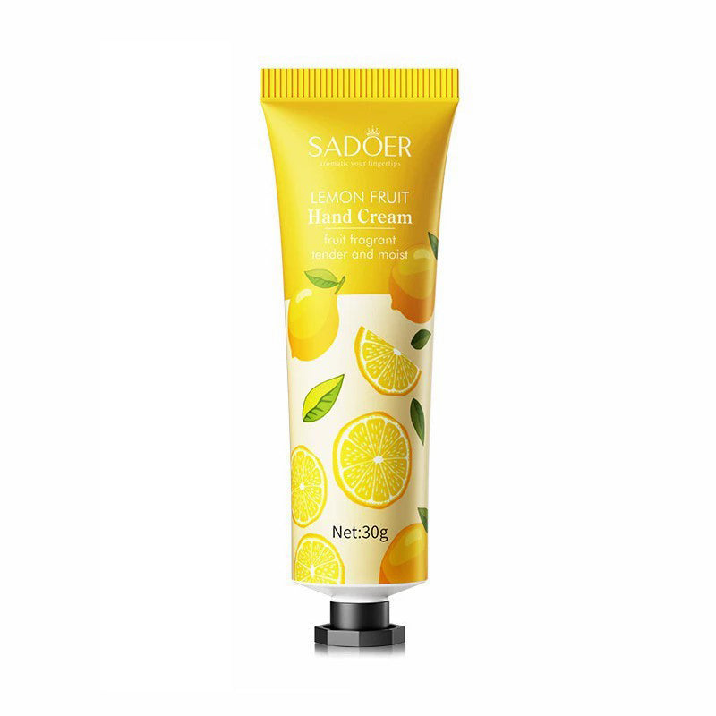 Lemon Fruit Hand Cream – Refreshing Citrus Fragrant Hand Lotion, Tender Moisturizing Formula, 30g for Daily Hand Care