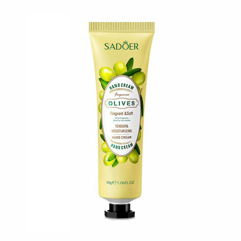 Olive Hand Cream – Fragrant & Soft Tenderizing Moisturizing Lotion, Natural Olive Scent, 30g for Daily Hand Care