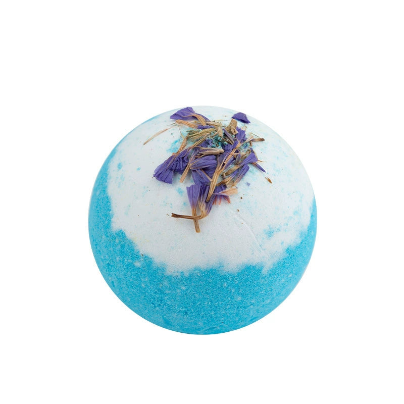 Freesia Dried Flower Bath Bomb – Delicate Freesia-Scented Bath Fizz, Refreshing Salt Soak, with Real Freesia Petals for Romantic Spa Bath