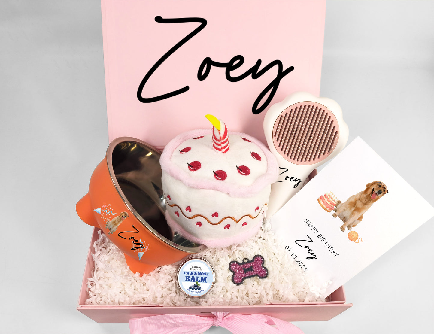 Custom Dog Birthday Celebration Gift Box