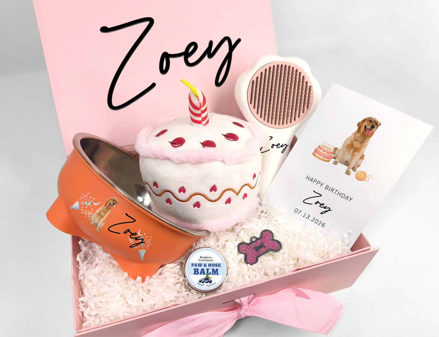 Custom Dog Birthday Celebration Gift Box