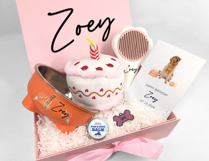 Custom Dog Birthday Celebration Gift Box