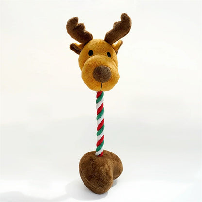Christmas Pet Plush Squeaky Toys – Chew-Resistant, Multiple Festive Styles