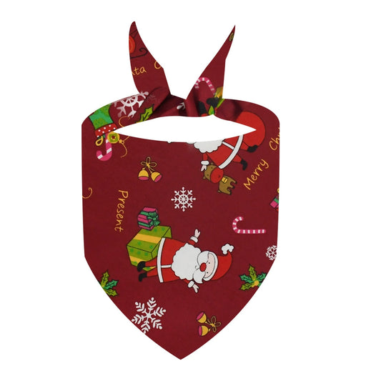 Christmas Pet Bandana (Polyester) – Multiple Festive Designs