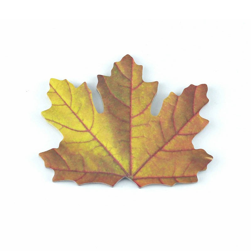 Maple Leaf Shaped Sticky Notes (25 Sheets/Set) – Realistic Leaf Pattern & Multiple Season Colors