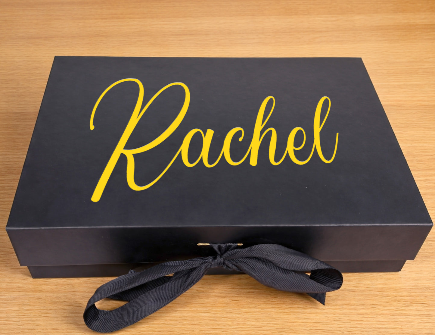 Earthy Neutral Thank You Teacher Appreciation Gift Box – Customizable Curated Set for Educators (Large Black Ribbon Box, 31.5×26×10.5cm)