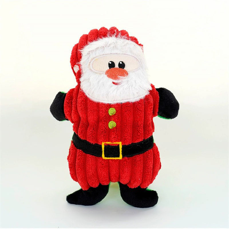 Christmas Pet Plush Squeaky Toys – Chew-Resistant, Multiple Festive Styles
