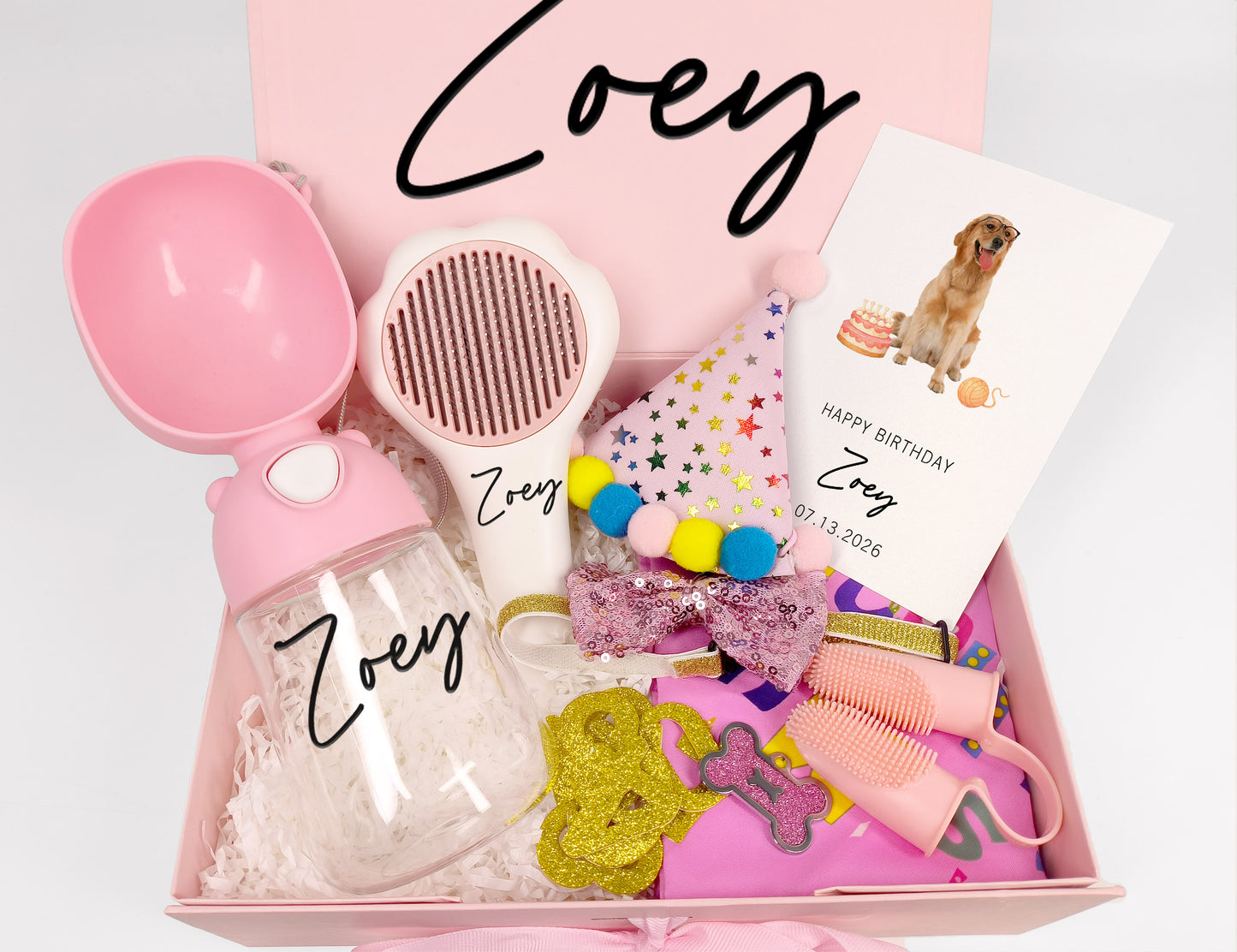 Custom Dog Birthday On-the-Go Gift Box
