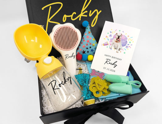 Custom Dog Birthday On-the-Go Gift Box