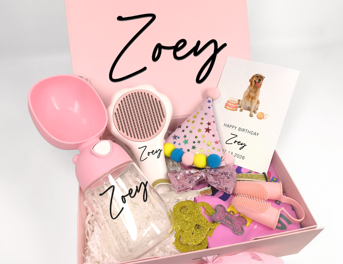 Custom Dog Birthday On-the-Go Gift Box