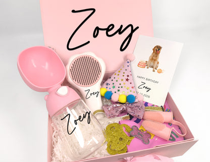 Custom Dog Birthday On-the-Go Gift Box