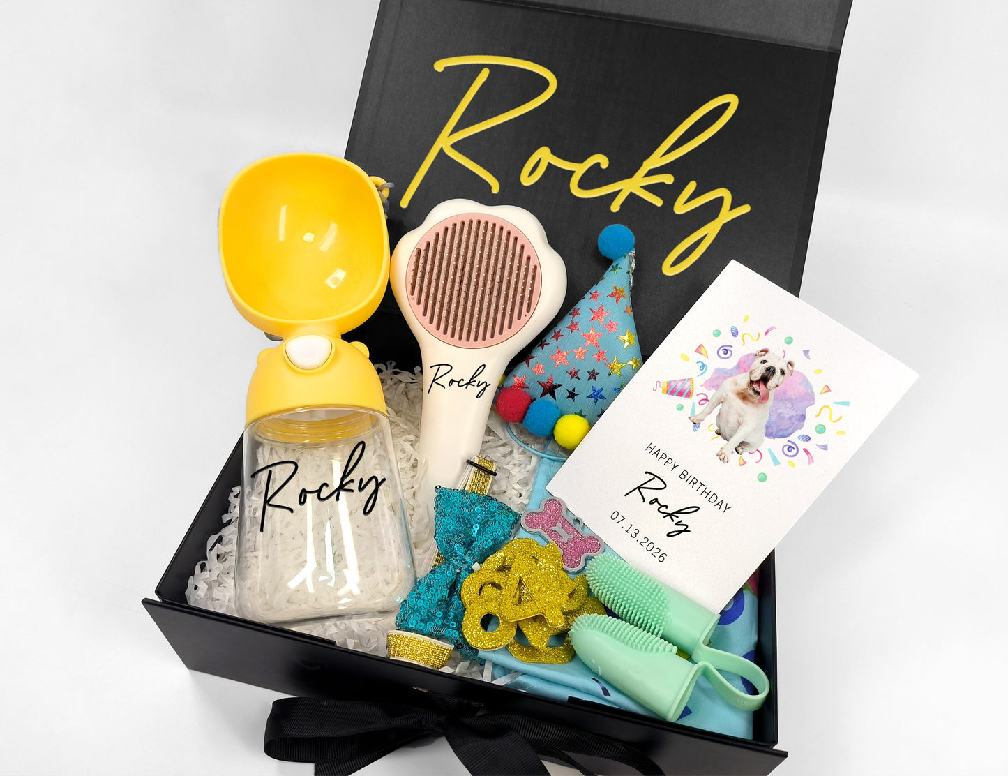 Custom Dog Birthday On-the-Go Gift Box