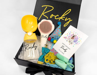 Custom Dog Birthday On-the-Go Gift Box