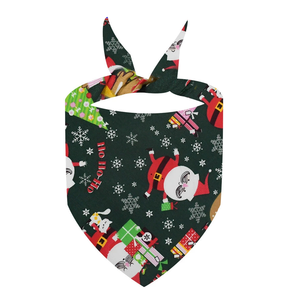 Christmas Pet Bandana (Polyester) – Multiple Festive Designs