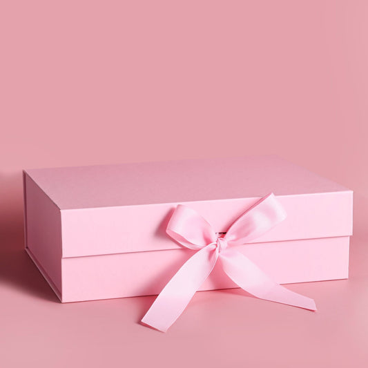 Pink Empty Gift Box (Small/Medium/Large Sizes) – With Pink Ribbon Bow