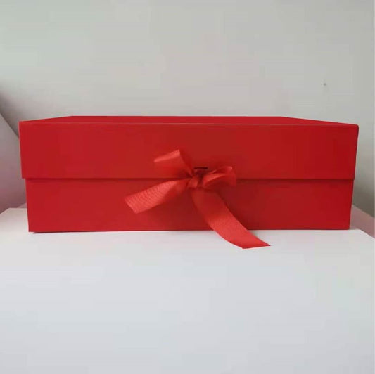Red Empty Gift Box (Small/Medium/Large Sizes) – With Red Ribbon Bow