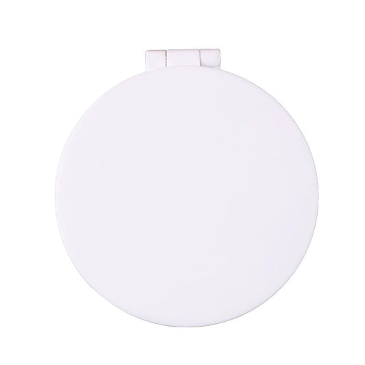 Round Foldable Makeup Mirror (Compact Flip-Top) – Portable Touch-Up Mirror (Multiple Pastel Colors)