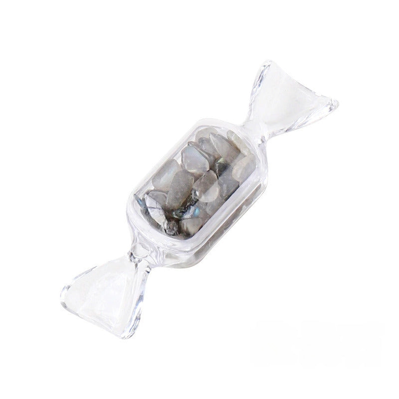 Natural Crystal Chip Candy-Shaped Mini Decorations – Multiple Crystal Options