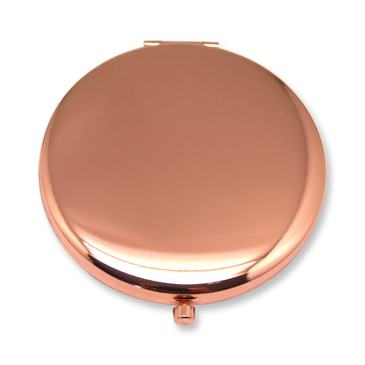 Portable Metal Double-Sided Makeup Mirror (65mm Diameter) – Polished Finish (Silver/Rose Gold/Gold Options)
