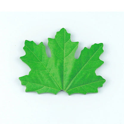 Maple Leaf Shaped Sticky Notes (25 Sheets/Set) – Realistic Leaf Pattern & Multiple Season Colors