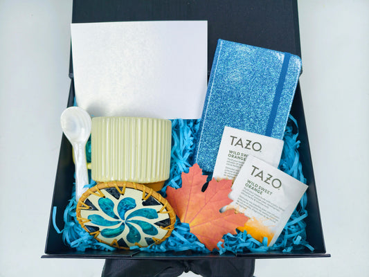Midnight Tea Room Men’s Cozy Tea & Journaling Gift Box – Quiet Reflection Edition
