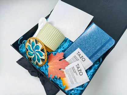 Midnight Tea Room Men’s Cozy Tea & Journaling Gift Box – Quiet Reflection Edition