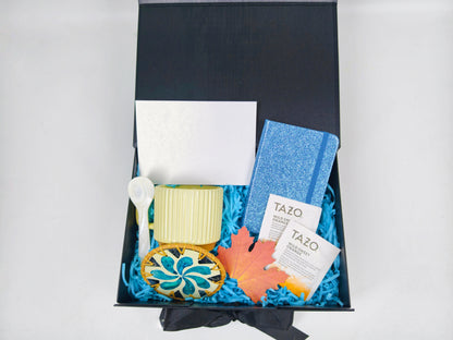 Midnight Tea Room Men’s Cozy Tea & Journaling Gift Box – Quiet Reflection Edition