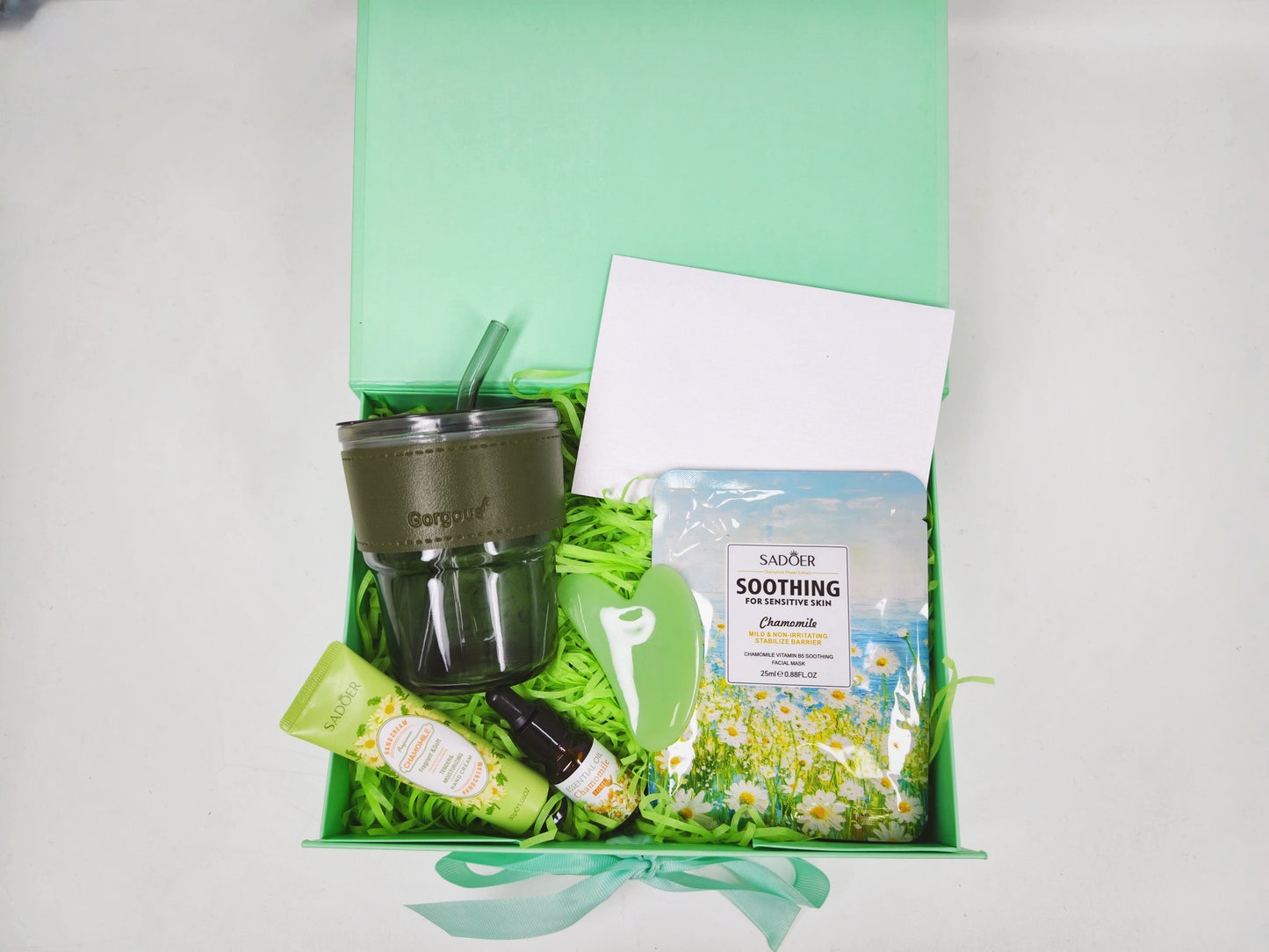 Green Chamomile Morning Vitality Self-Care Gift Box – Creative & Nature Lover Edition