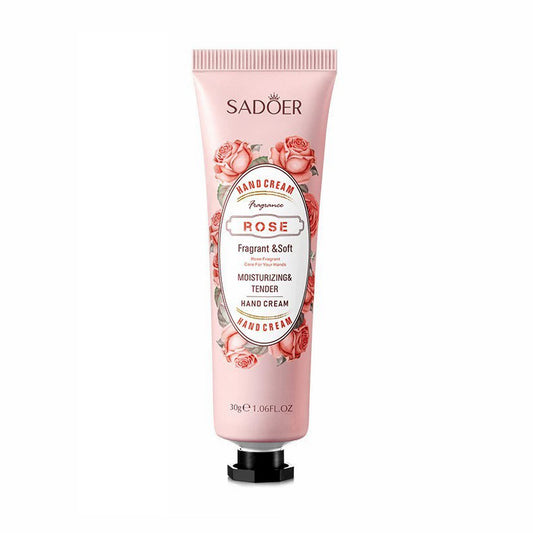 Rose Hand Cream – Fragrant & Soft Moisturizing Lotion, Romantic Rose Scent, 30g for Daily Hand Care
