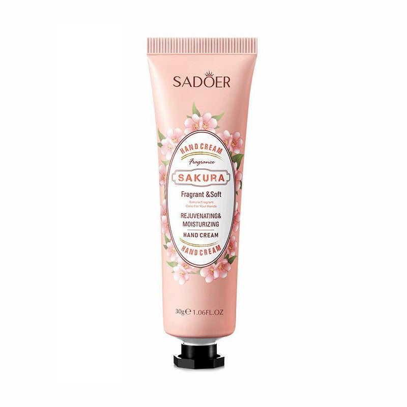 Sakura Hand Cream – Fragrant & Soft Rejuvenating Moisturizing Lotion, Delicate Cherry Blossom Scent, 30g for Daily Hand Care