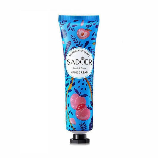 Peach & Plants Hand Cream – Sweet Fruity Fragrant Hand Lotion, Nourishing Moisturizing Formula, 30g for Daily Hand Care