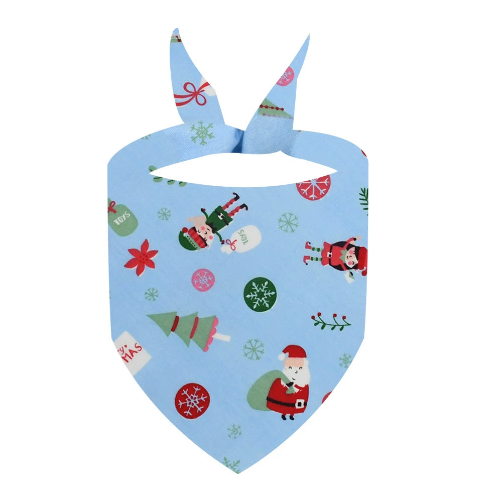 Christmas Pet Bandana (Polyester) – Multiple Festive Designs